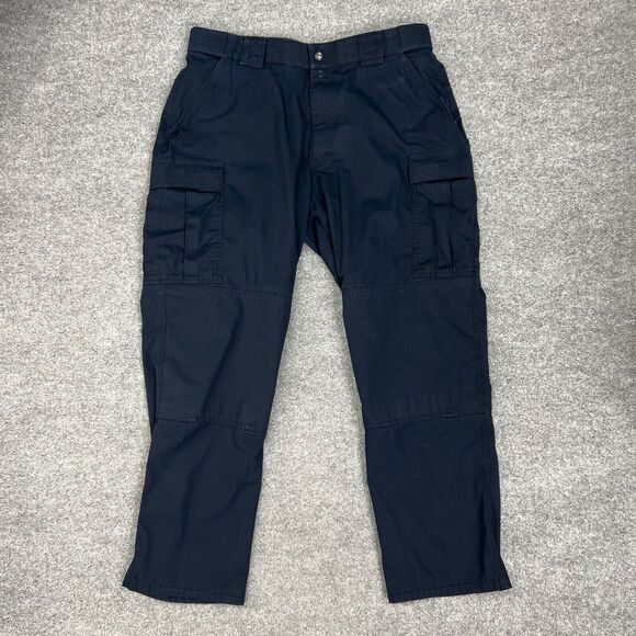 5.11 Tactical Pants Mens XL Extra Large Navy Cargo Ripstop Utility Work Trousers - Picture 2 of 15